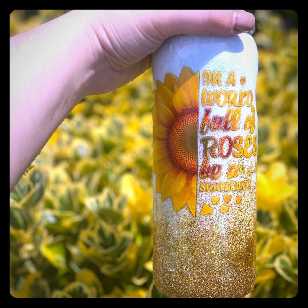 Sunflower tumbler